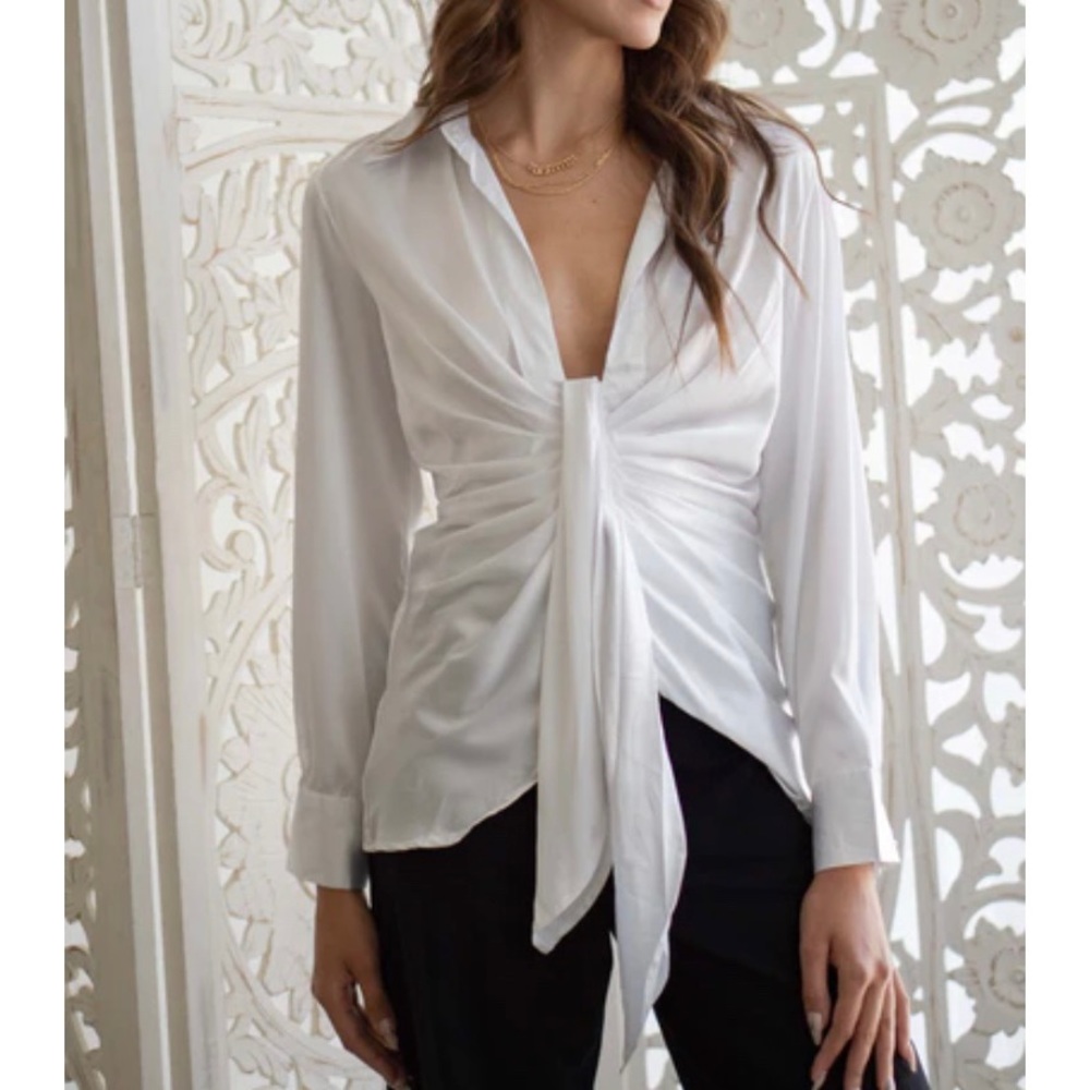 NWOT Satin Blouse